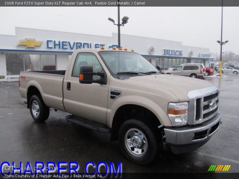 Pueblo Gold Metallic / Camel 2008 Ford F250 Super Duty XLT Regular Cab 4x4