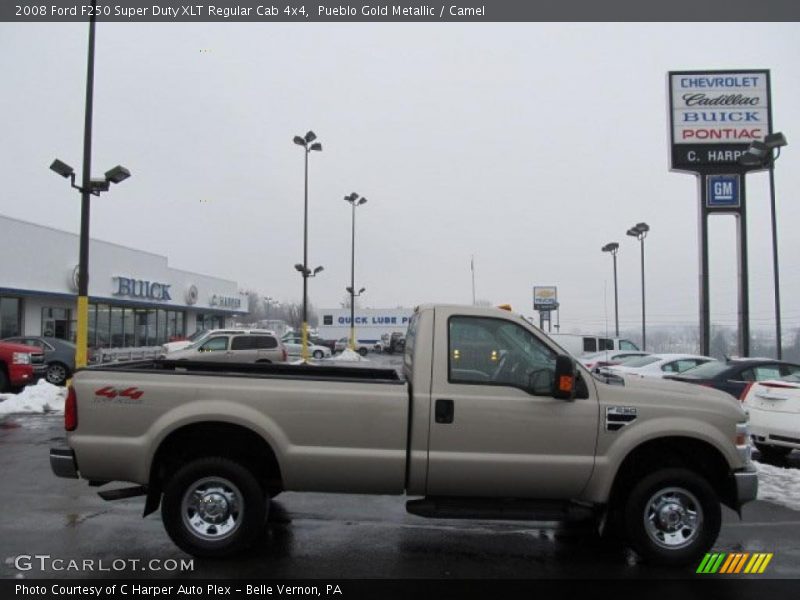 Pueblo Gold Metallic / Camel 2008 Ford F250 Super Duty XLT Regular Cab 4x4