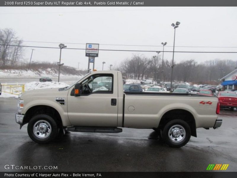 Pueblo Gold Metallic / Camel 2008 Ford F250 Super Duty XLT Regular Cab 4x4