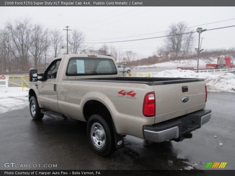Pueblo Gold Metallic / Camel 2008 Ford F250 Super Duty XLT Regular Cab 4x4