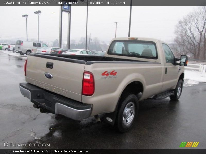 Pueblo Gold Metallic / Camel 2008 Ford F250 Super Duty XLT Regular Cab 4x4