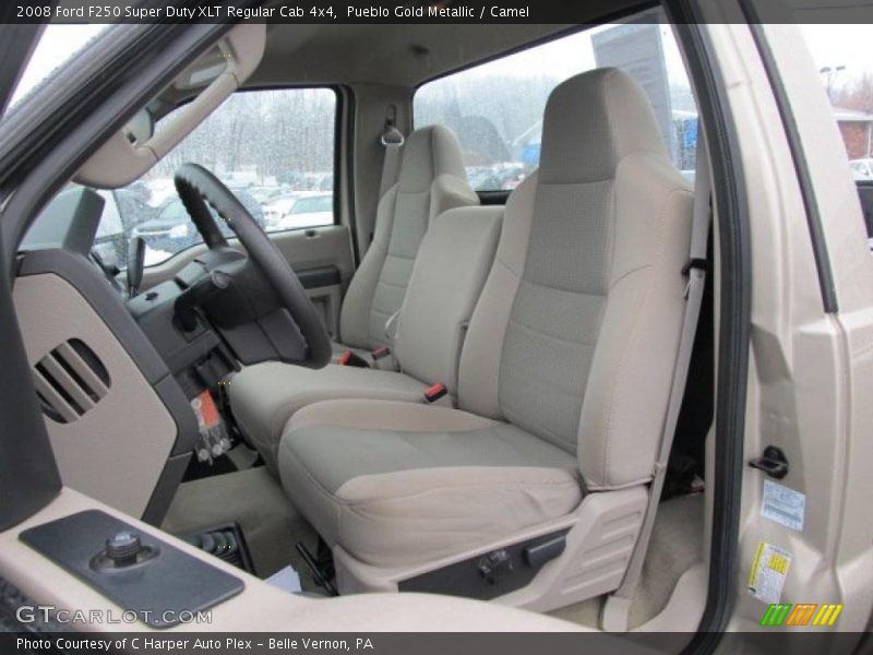 Pueblo Gold Metallic / Camel 2008 Ford F250 Super Duty XLT Regular Cab 4x4