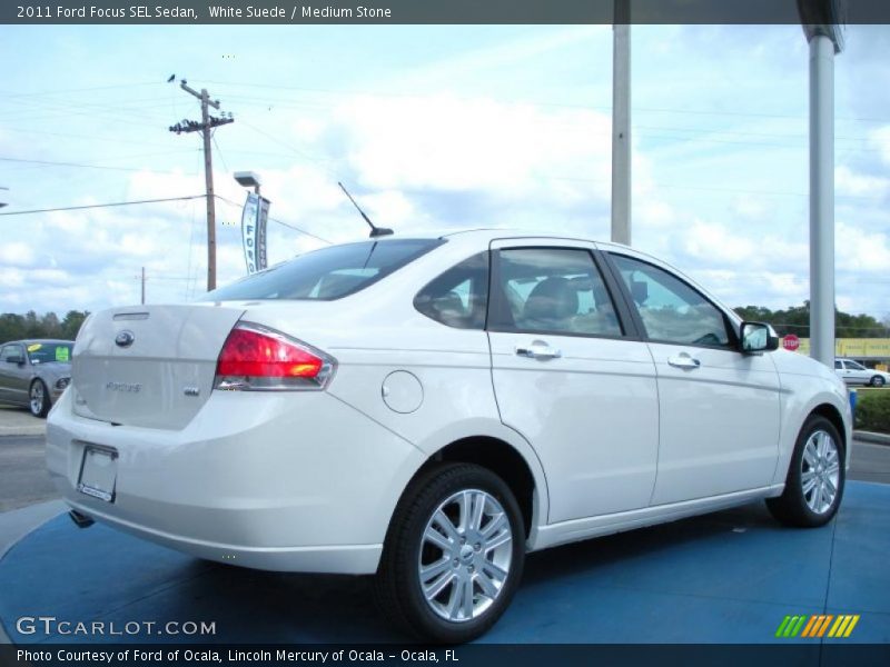 White Suede / Medium Stone 2011 Ford Focus SEL Sedan