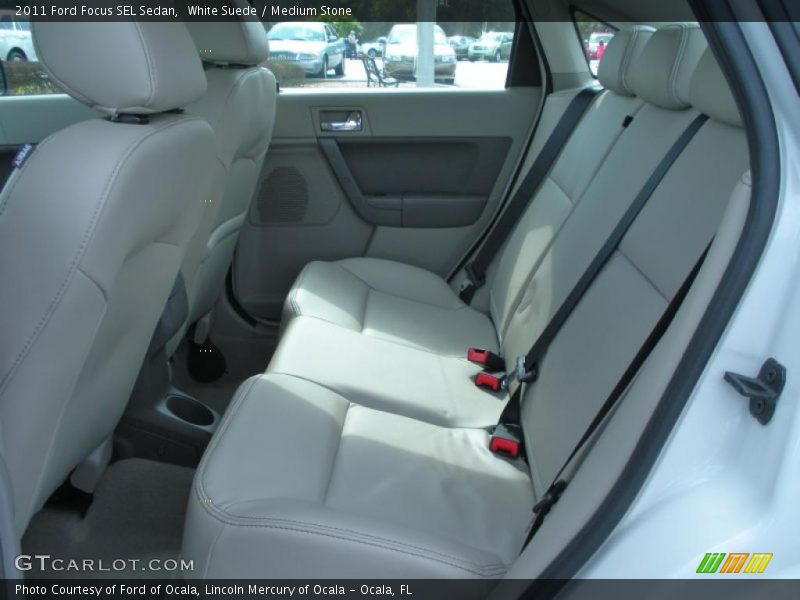 White Suede / Medium Stone 2011 Ford Focus SEL Sedan