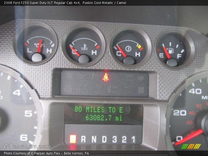 Pueblo Gold Metallic / Camel 2008 Ford F250 Super Duty XLT Regular Cab 4x4