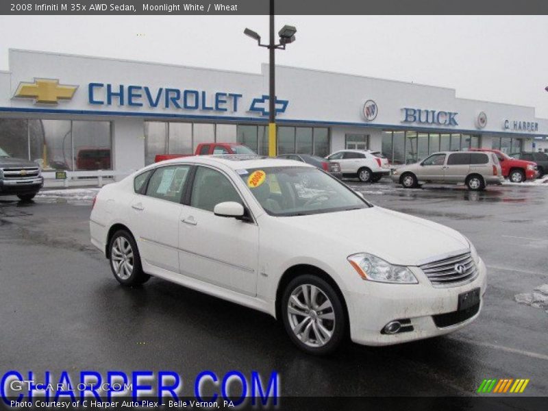 Moonlight White / Wheat 2008 Infiniti M 35x AWD Sedan