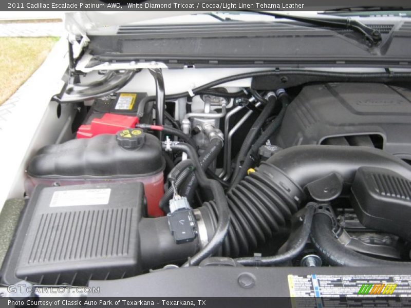  2011 Escalade Platinum AWD Engine - 6.2 Liter OHV 16-Valve VVT Flex-Fuel V8