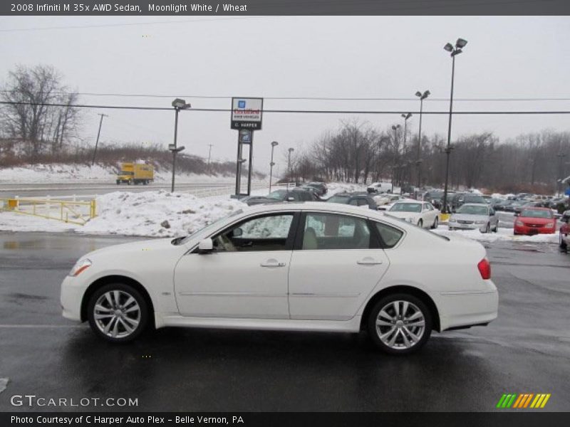 Moonlight White / Wheat 2008 Infiniti M 35x AWD Sedan