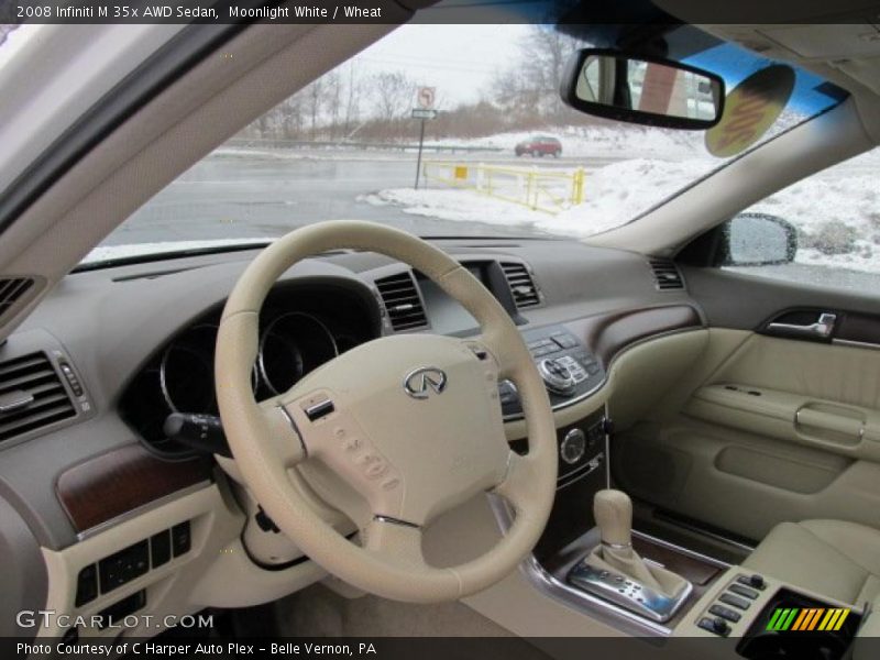 Moonlight White / Wheat 2008 Infiniti M 35x AWD Sedan