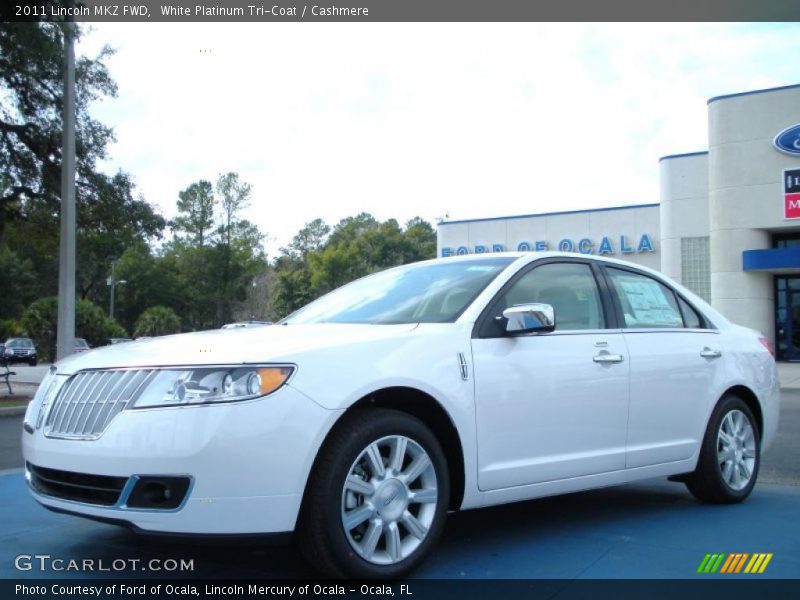 White Platinum Tri-Coat / Cashmere 2011 Lincoln MKZ FWD