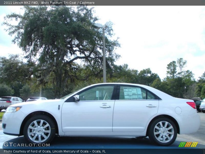 White Platinum Tri-Coat / Cashmere 2011 Lincoln MKZ FWD