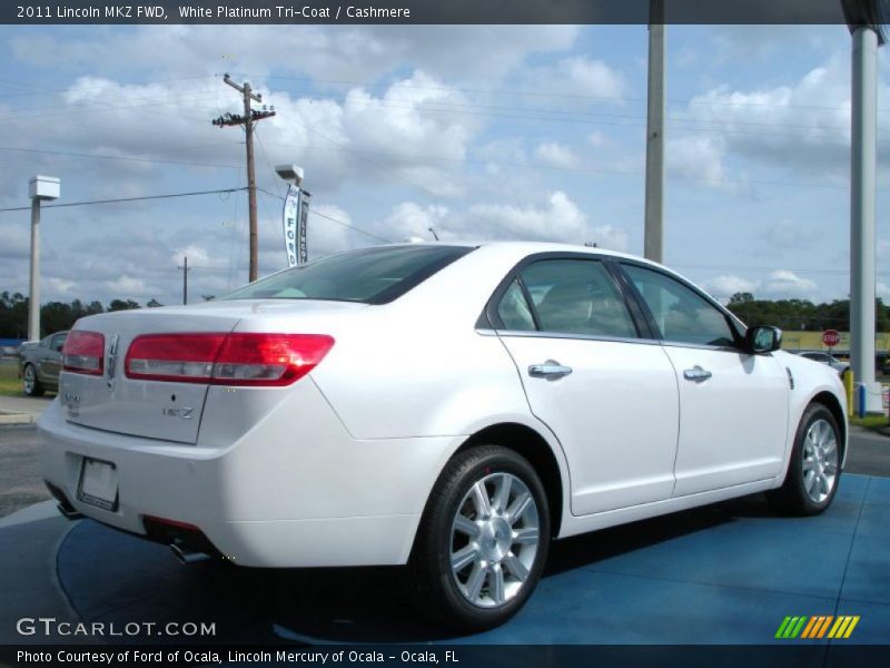 White Platinum Tri-Coat / Cashmere 2011 Lincoln MKZ FWD