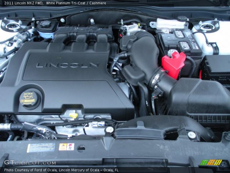 White Platinum Tri-Coat / Cashmere 2011 Lincoln MKZ FWD