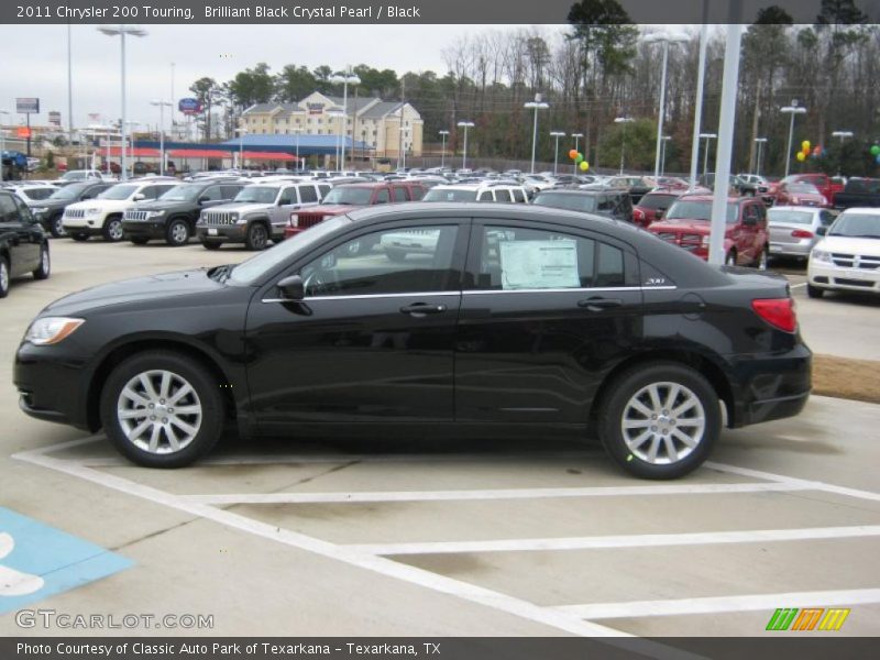 Brilliant Black Crystal Pearl / Black 2011 Chrysler 200 Touring