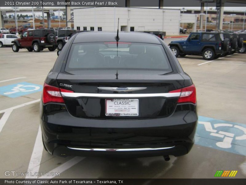 Brilliant Black Crystal Pearl / Black 2011 Chrysler 200 Touring