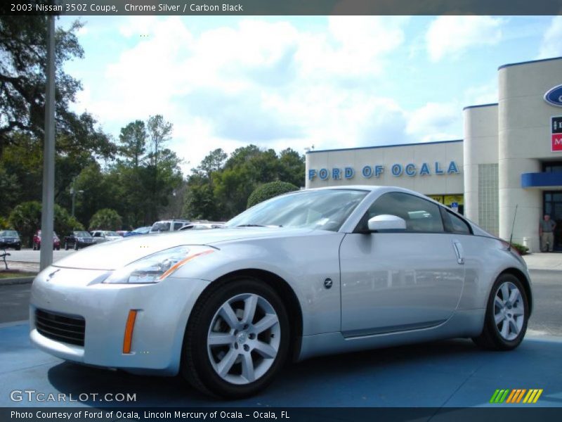 Chrome Silver / Carbon Black 2003 Nissan 350Z Coupe