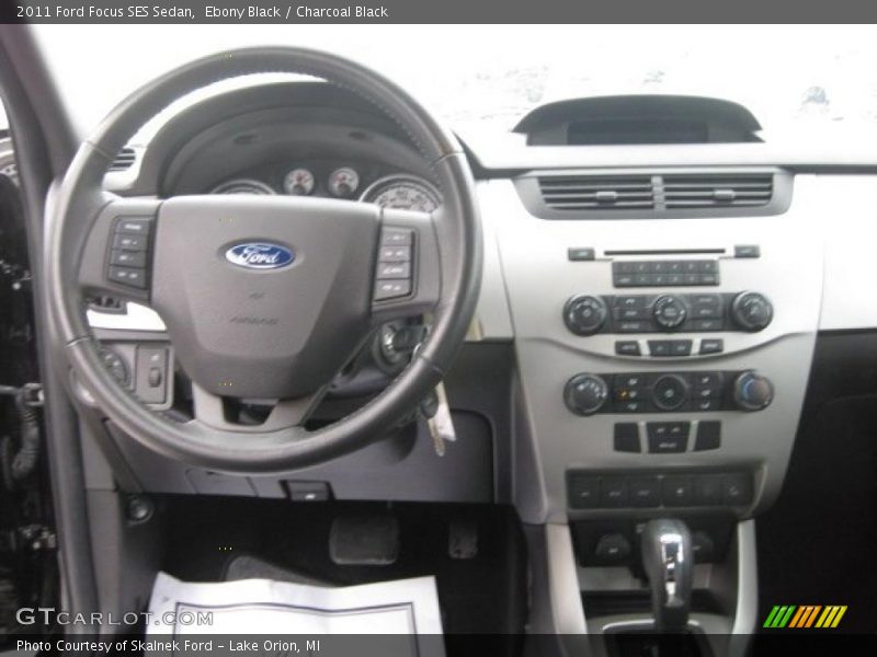 Ebony Black / Charcoal Black 2011 Ford Focus SES Sedan