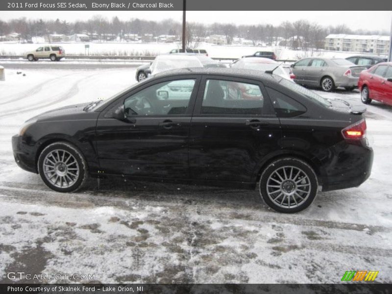 Ebony Black / Charcoal Black 2011 Ford Focus SES Sedan