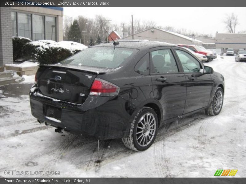 Ebony Black / Charcoal Black 2011 Ford Focus SES Sedan