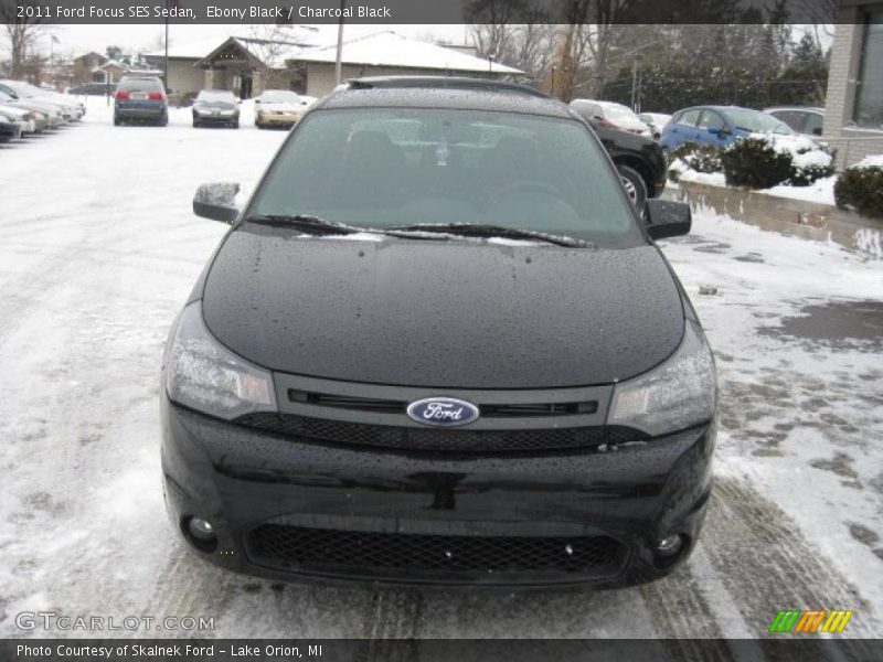 Ebony Black / Charcoal Black 2011 Ford Focus SES Sedan