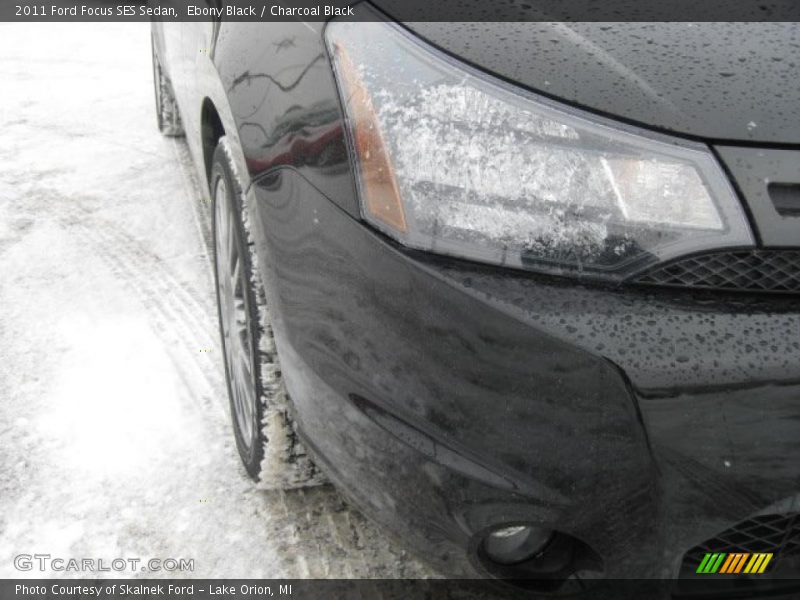Ebony Black / Charcoal Black 2011 Ford Focus SES Sedan