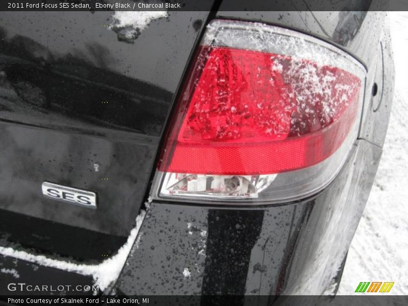 Ebony Black / Charcoal Black 2011 Ford Focus SES Sedan