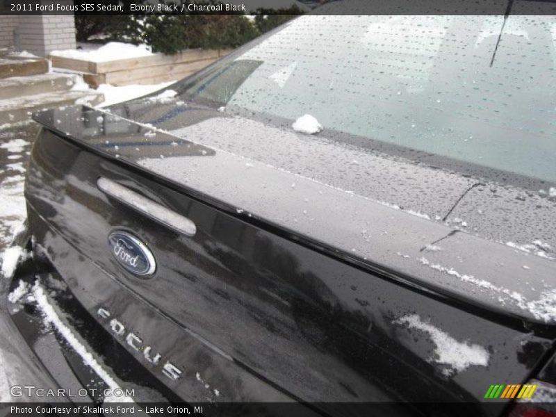 Ebony Black / Charcoal Black 2011 Ford Focus SES Sedan
