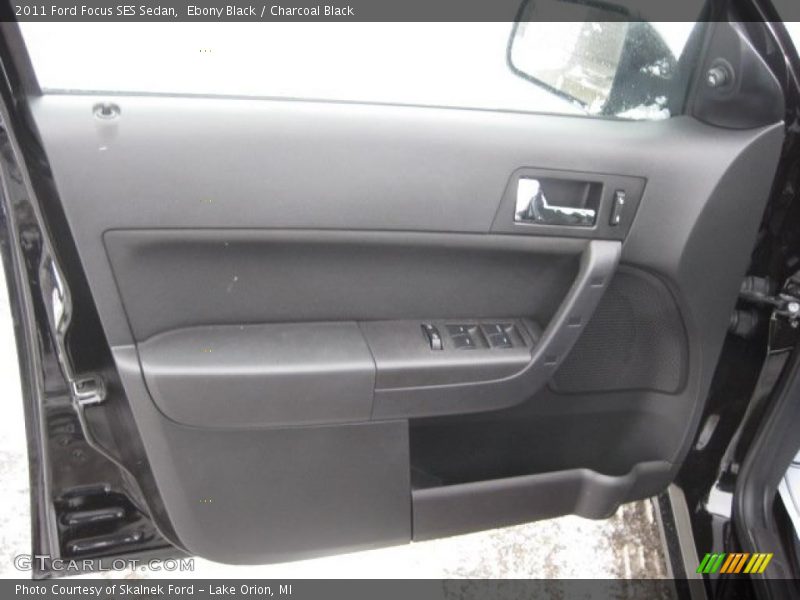 Ebony Black / Charcoal Black 2011 Ford Focus SES Sedan