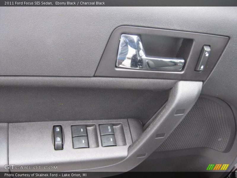 Ebony Black / Charcoal Black 2011 Ford Focus SES Sedan
