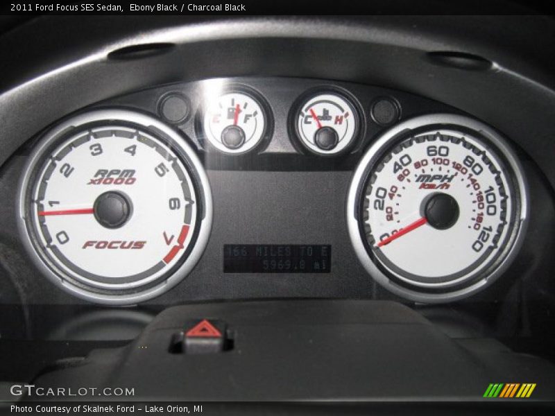 Ebony Black / Charcoal Black 2011 Ford Focus SES Sedan
