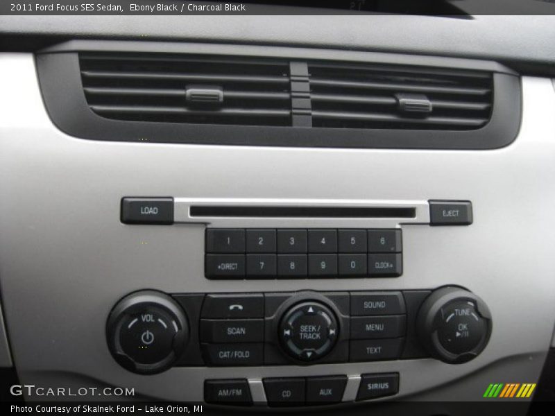 Ebony Black / Charcoal Black 2011 Ford Focus SES Sedan