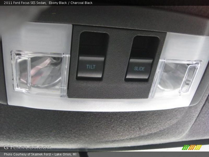 Ebony Black / Charcoal Black 2011 Ford Focus SES Sedan