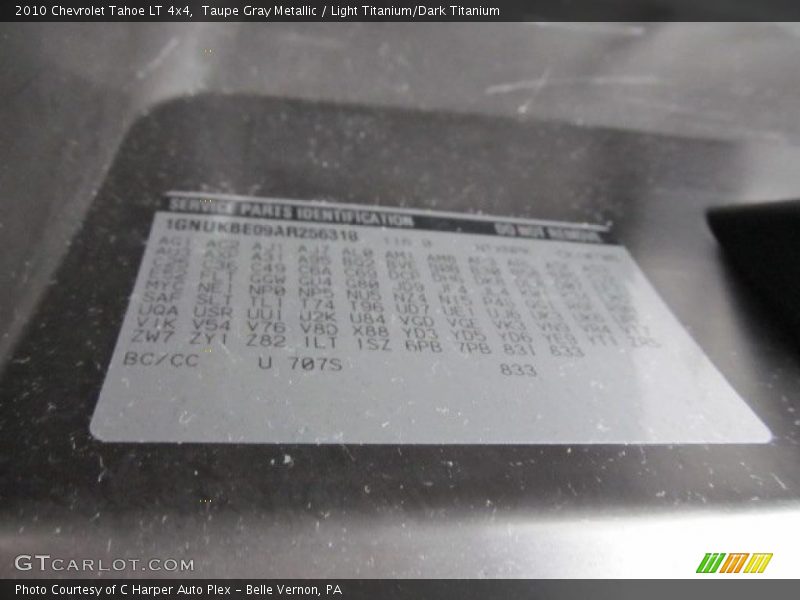 Taupe Gray Metallic / Light Titanium/Dark Titanium 2010 Chevrolet Tahoe LT 4x4