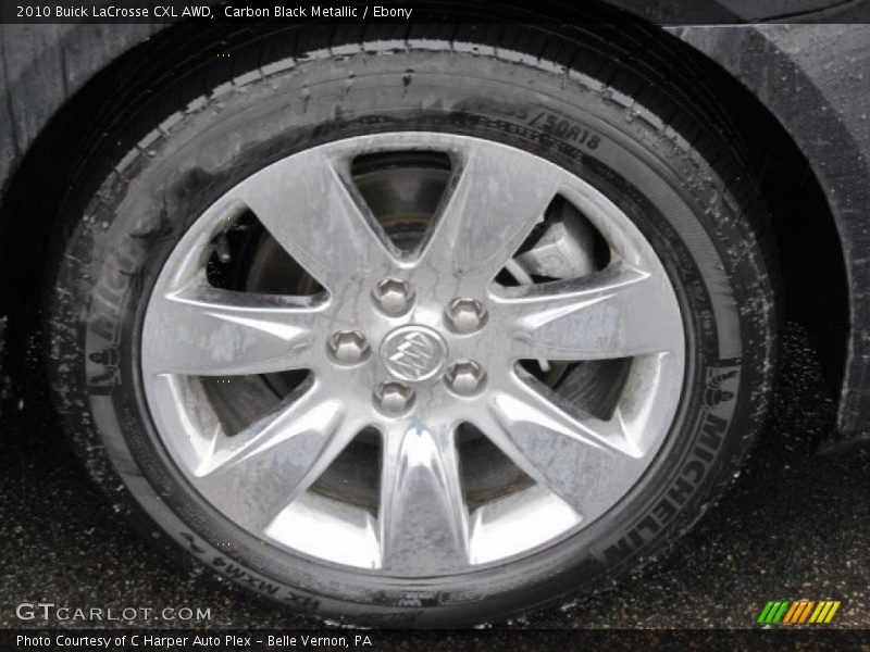 Carbon Black Metallic / Ebony 2010 Buick LaCrosse CXL AWD