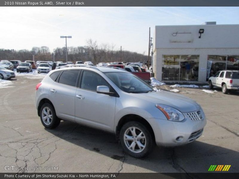 Silver Ice / Black 2010 Nissan Rogue SL AWD