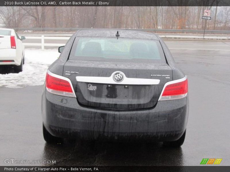 Carbon Black Metallic / Ebony 2010 Buick LaCrosse CXL AWD