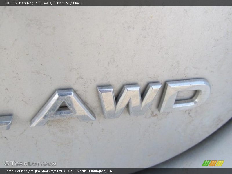 Silver Ice / Black 2010 Nissan Rogue SL AWD
