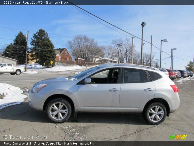 Silver Ice / Black 2010 Nissan Rogue SL AWD