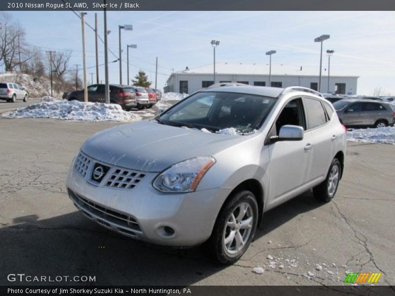 Silver Ice / Black 2010 Nissan Rogue SL AWD