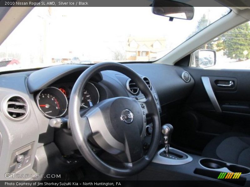 Silver Ice / Black 2010 Nissan Rogue SL AWD