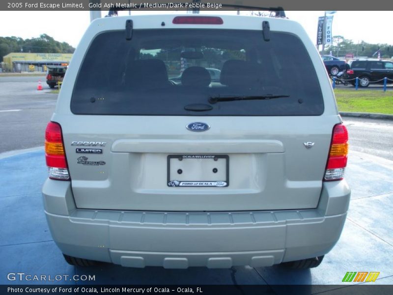 Gold Ash Metallic / Medium/Dark Pebble Beige 2005 Ford Escape Limited