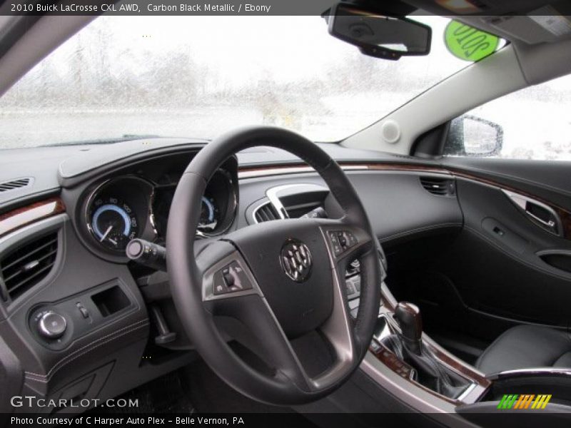 Carbon Black Metallic / Ebony 2010 Buick LaCrosse CXL AWD