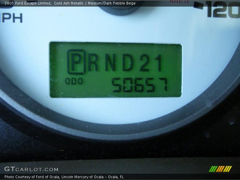 Gold Ash Metallic / Medium/Dark Pebble Beige 2005 Ford Escape Limited