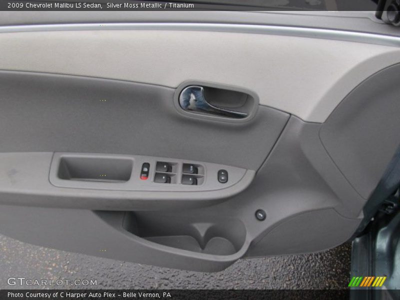Silver Moss Metallic / Titanium 2009 Chevrolet Malibu LS Sedan