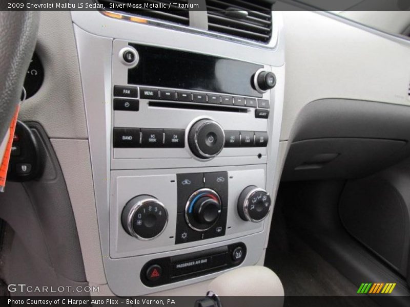 Silver Moss Metallic / Titanium 2009 Chevrolet Malibu LS Sedan