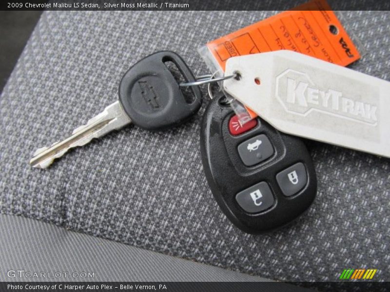 Silver Moss Metallic / Titanium 2009 Chevrolet Malibu LS Sedan