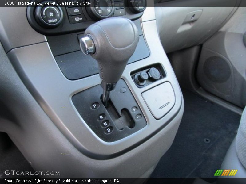 Velvet Blue Metallic / Gray 2008 Kia Sedona LX