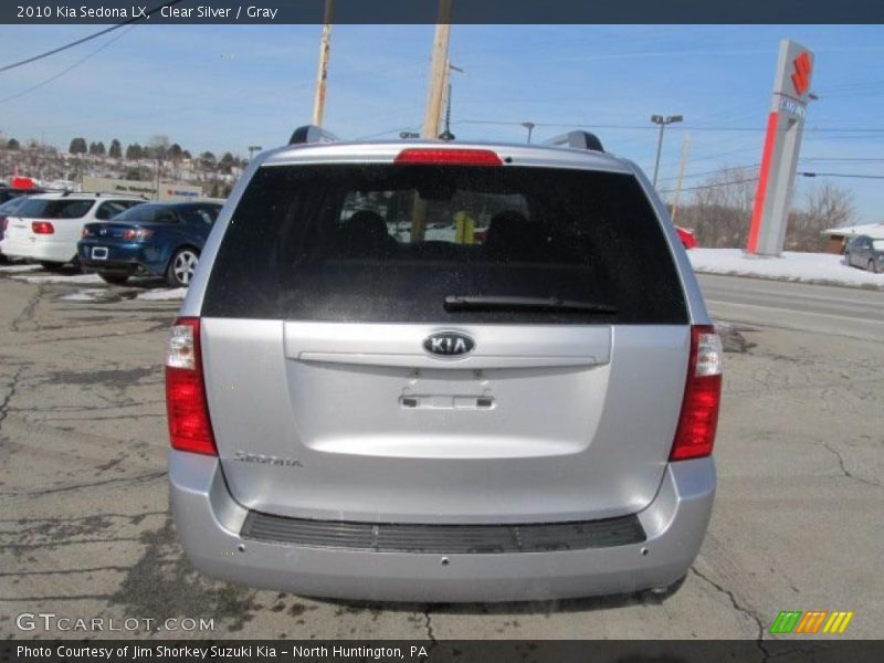 Clear Silver / Gray 2010 Kia Sedona LX