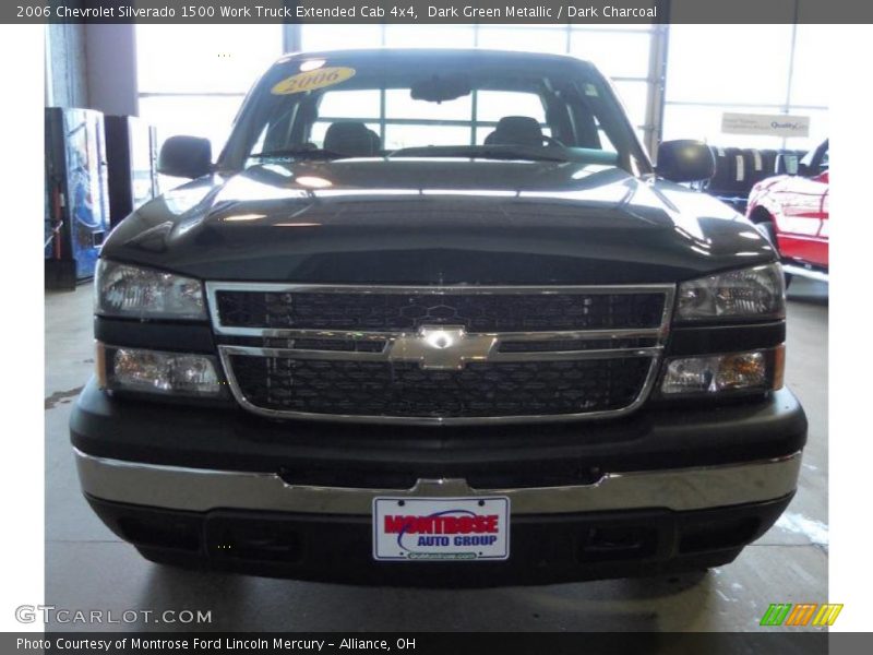 Dark Green Metallic / Dark Charcoal 2006 Chevrolet Silverado 1500 Work Truck Extended Cab 4x4