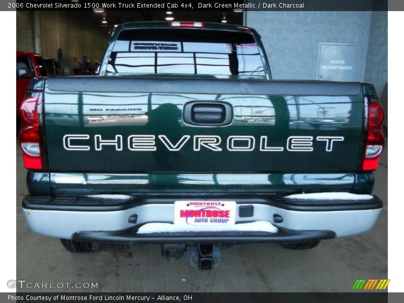 Dark Green Metallic / Dark Charcoal 2006 Chevrolet Silverado 1500 Work Truck Extended Cab 4x4